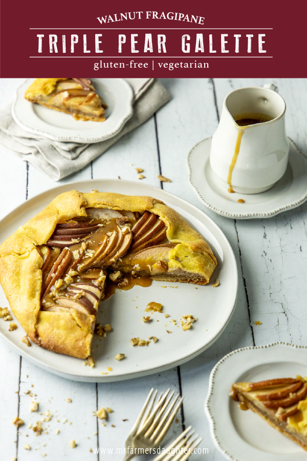 Triple Pear Galette with Caramel