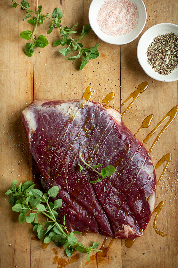 Seared Flank Steak with Chimichurri Sauce