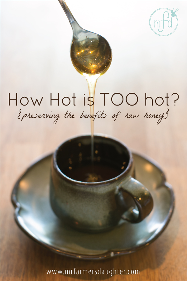 Raw honey hot water