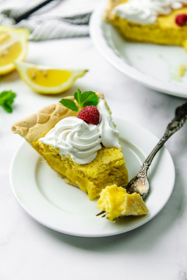 Gluten-free Lemon Sponge Pie