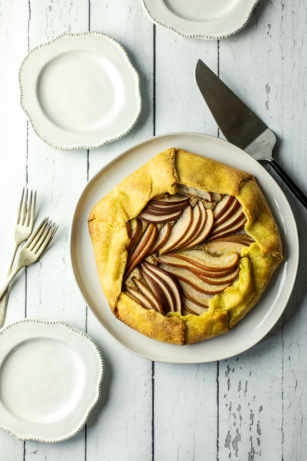 Triple Pear Galette with Caramel