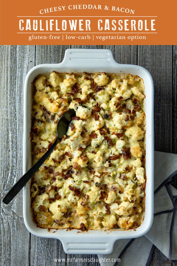 Cheesy Cauliflower Casserole – with BACON