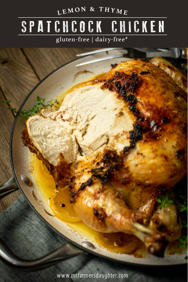Lemon & Thyme Roasted Spatchcock Chicken