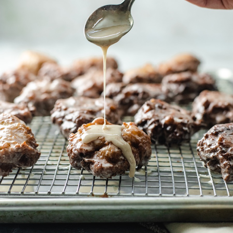 Gluten-free Amish Apple Fritters - Mr. Farmer's Daughter