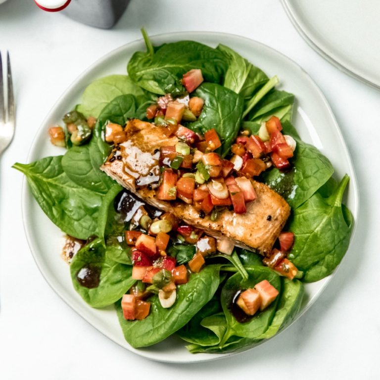 Balsamic Salmon with Strawberry Salsa