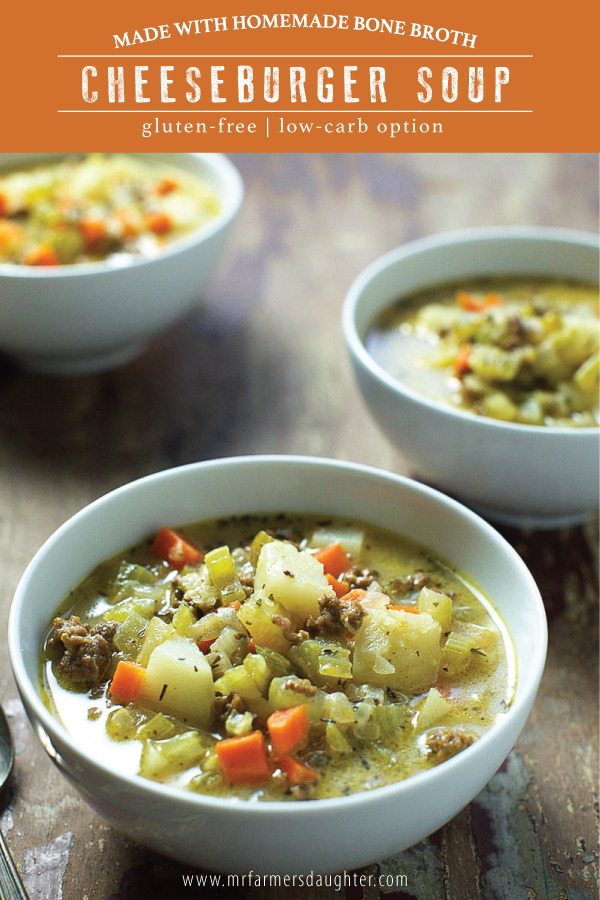 Cheeseburger Soup - Mr. Farmer's Daughter