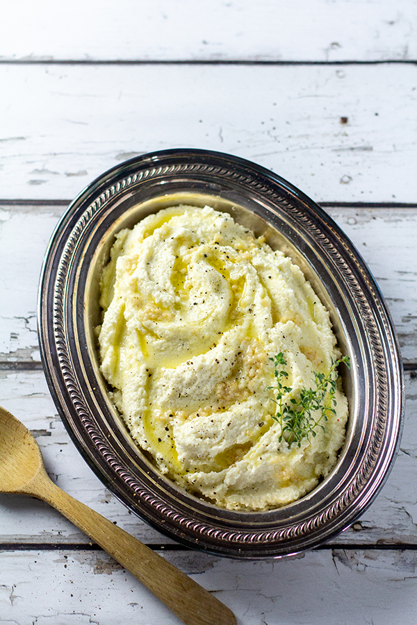 Creamy Faux-tatoes (Mashed Cauliflower)