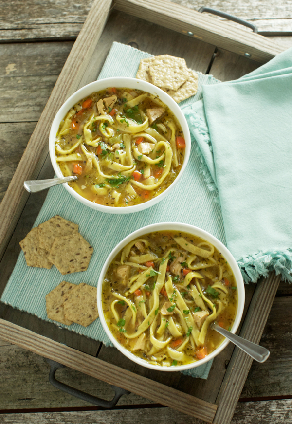 Homemade Gluten Free Chicken Noodle Soup. - The Pretty Bee