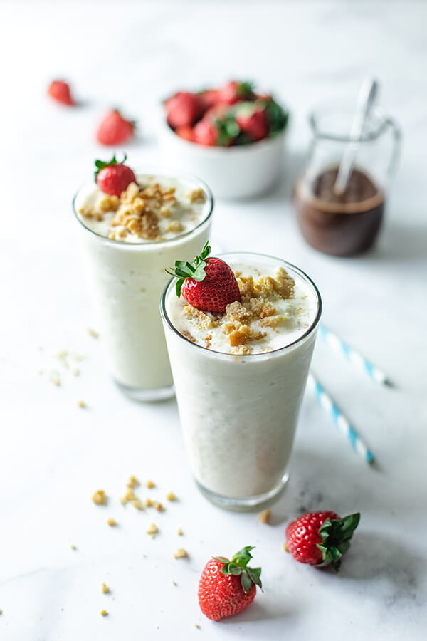 Low-carb Vanilla Cheesecake Smoothie