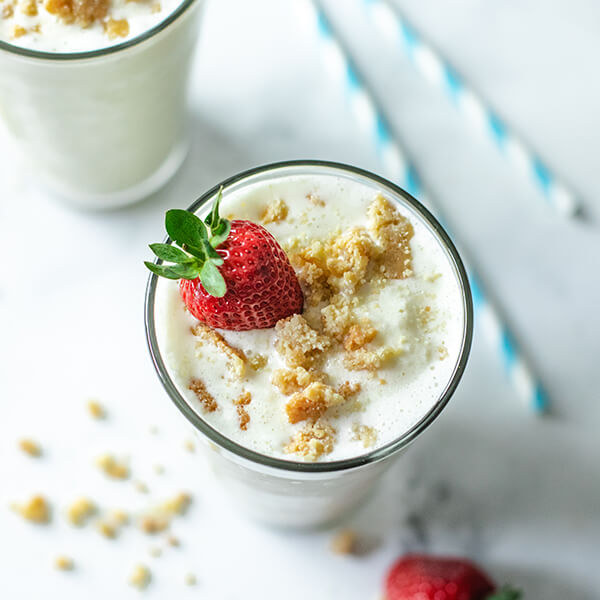 Low-carb Vanilla Cheesecake Smoothie