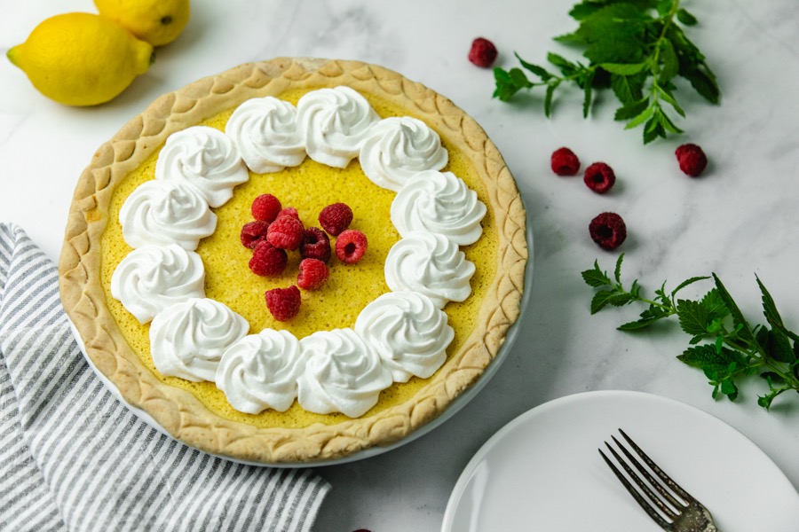 Gluten-free Lemon Sponge Pie