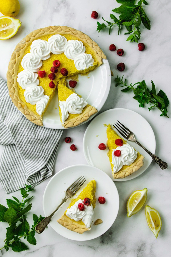 Gluten-free Lemon Sponge Pie