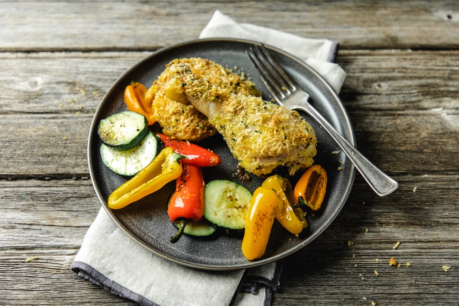 Low-carb, Parmesan Garlic Baked Chicken