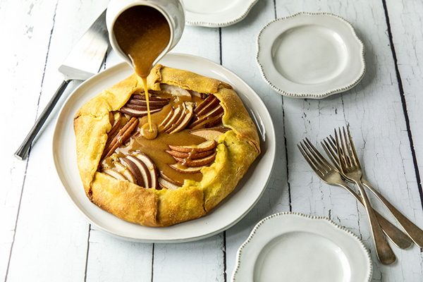 Triple Pear Galette with Caramel