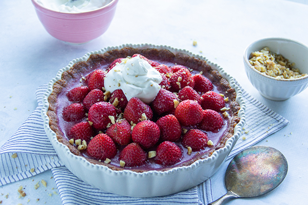 Gluten-free Strawberry Pie with Moscato